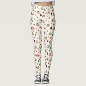 Cute Kerstfeestelijke regenbogen Feestdagen Patroo Leggings (Voorkant)