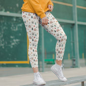 Cute Kerstfeestelijke regenbogen Feestdagen Patroo Leggings