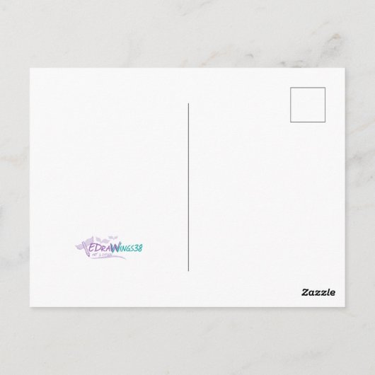 Cute Kerstflamingo op het strand gepersonaliseerd Briefkaart (Achterkant)