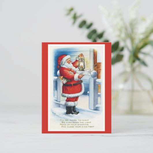 Cute  kerstgedicht briefkaart (Staand voorkant)