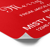 Cute kerstgeit Couple Poster (Hoek)