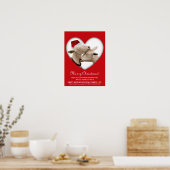 Cute kerstgeit Couple Poster (Keuken)