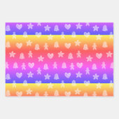 Cute kerstgemberkoekjes inpakpapier vel (Voorkant 3)