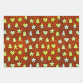 Cute kerstgemberkoekjes inpakpapier vel (Voorkant 2)