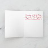 Cute Kerstgevel Feestdagen Kaart (Binnen)