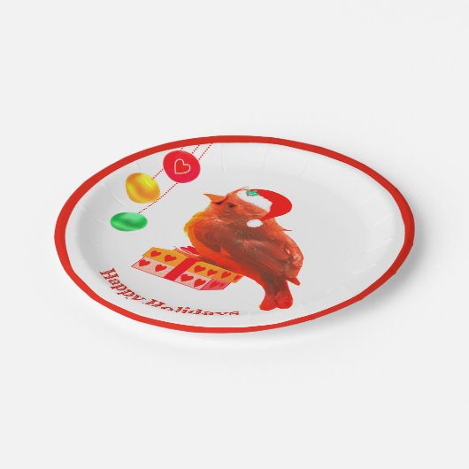 Cute Kerstgevel Papieren Bordje (Gekanteld)