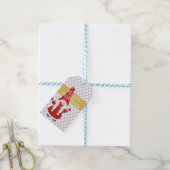 Cute KerstGirl Gnome Holiday Cadeaulabel (Met Touw)