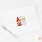 Cute KerstGirl Gnome Holiday Vierkante Sticker (Envelop)
