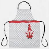 Cute KerstGirl Gnome Personalized Schort (Voorkant)