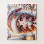 Cute KerstGirl Legpuzzel (Verticaal)