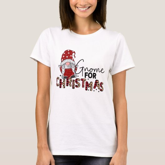 Cute Kerstgnome T-shirt (Voorkant)