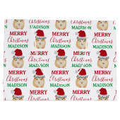 Cute Kersthamster Funny Animal Naam Groot Cadeauzakje (Achterkant)