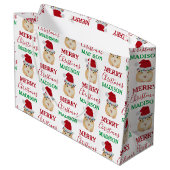 Cute Kersthamster Funny Animal Naam Groot Cadeauzakje (Achterkant Gekanteld)