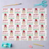 Cute Kersthamster Funny Animal Naam Tissuepapier (Craft)