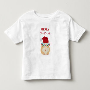 Cute Kersthamster Funny Animal Santa Hat Kinder Shirts