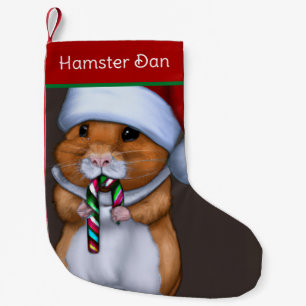Cute Kersthamster Kleine Kerstsok