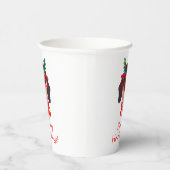 Cute KerstHappy Howlidays Dachshund Dog Party Papieren Bekers (Rechts)