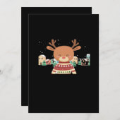 Cute Kerstherten Minimaal Design Feestdagenkaart (Voorkant / Achterkant)