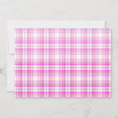 Cute Kersthond Foto met roze Bow Birthday Kaart (Achterkant)