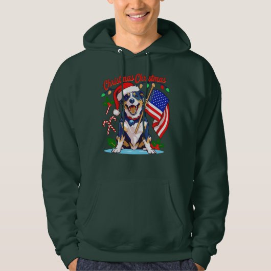 Cute Kersthond Hoodie (Voorkant)
