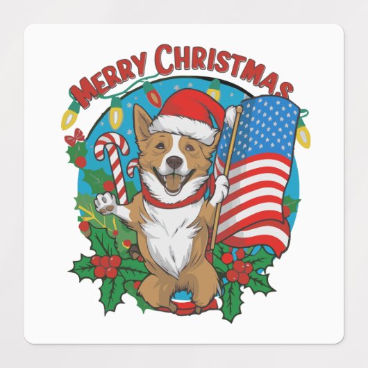 Cute Kersthond Labels (Design 1)