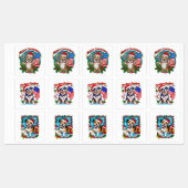 Cute Kersthond Labels (Vel)