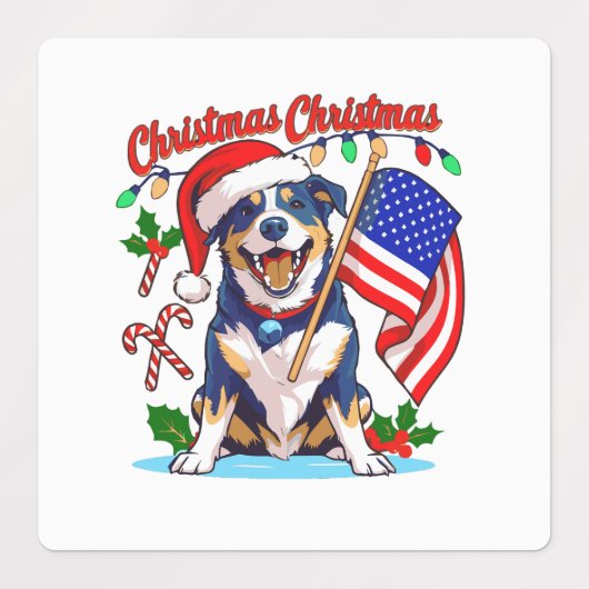 Cute Kersthond Labels (Design 2)