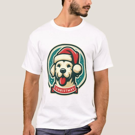 Cute Kersthond T-shirt (Voorkant)