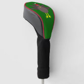 Cute Kerstkalkoen Golf Driver Hoesje Golfheadcover (Schuin)