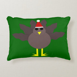 Cute Kerstkalkoen Kussen