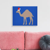 Cute kerstkamel canvas afdruk (Insitu (Woonkamer))