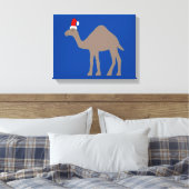 Cute kerstkamel canvas afdruk (Insitu (Slaapkamer))