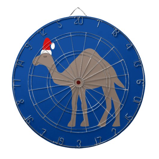 Cute kerstkamel dartbord (Voorkant)