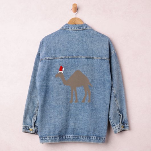 Cute kerstkamel denim jacket (Hangar)