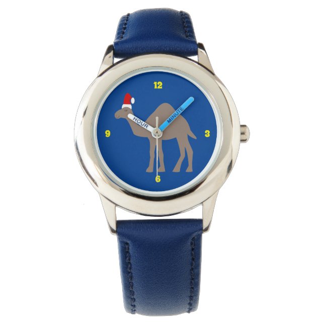 Cute kerstkamel horloge (Voorkant)