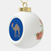 Cute kerstkamel keramische bal ornament (Rechts)