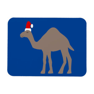Cute kerstkamel magneet