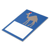 Cute kerstkamel notitieblok (Schuin)