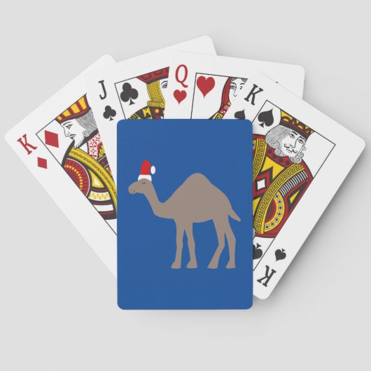 Cute kerstkamel pokerkaarten (Achterkant)