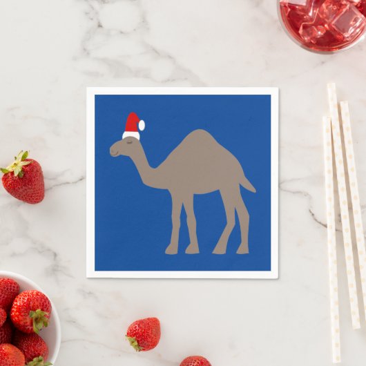 Cute kerstkamel servet (Insitu)