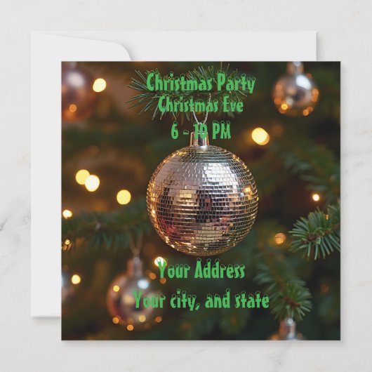 Cute kerstkat kaart (Achterkant)