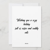 Cute Kerstkat Kerstkaart (Achterkant)