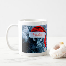 Cute kerstkat-Mok, speciaal aangepast Koffiemok