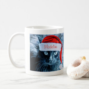 Cute kerstkat-Mok, speciaal aangepast Koffiemok