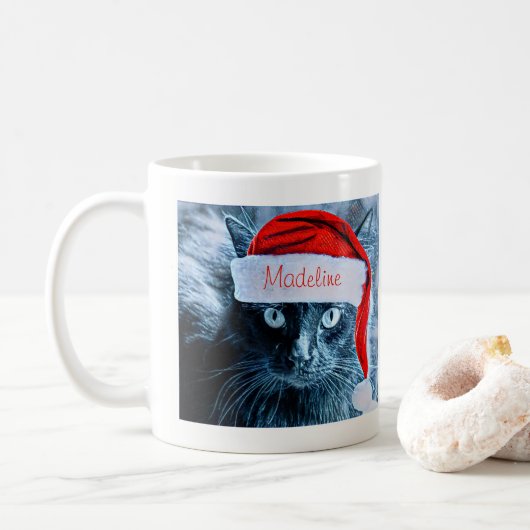 Cute kerstkat-Mok, speciaal aangepast Koffiemok (Met donut)