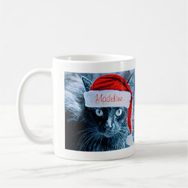 Cute kerstkat-Mok, speciaal aangepast Koffiemok