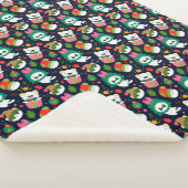 Cute kerstkatten Sherpa Blanket Deken (3/4)