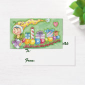 Cute Kerstkerst-driepijlertrein met Cadeaus Visitekaartjes (Bureau)