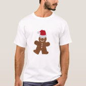 Cute Kerstkerst Gingerbrood Man Cookie T-shirt (Voorkant)