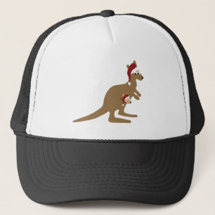 Cute Kerstkerst Kangaroos Trucker Pet
